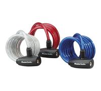 Antivol câble Masterlock - 8127EURDPRO - 1,8m x 8mm - Acier torsadé - Bleu