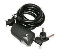 Ulac Alarm Cable Lock Noir 12 x 1200 mm