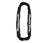 Master Lock Chaîne Antivol Vélo [Combinaison] [90 cm Chaîne] 8392EURDPRO - Idéal pour les Vélos, Vélos Electriques, VTT et autres Noir