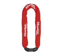 Antivol chaîne à combinaison en acier Master Lock Rouge