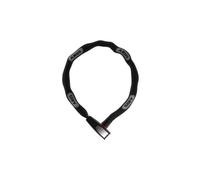 ABUS Antivol à chaîne Catena 6806K - Antivol vélo léger en acier trempé avec tube textile à la mode - Niveau de sécurité 6 - 110 cm - Noir