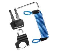 Antivol D'aluminium Fixation Alliage Compact, de Sûre, Casque de Vélo | Acier Robuste, Usage Vélo et Moto, Convient à Plusieurs Tailles, Design Discret, Fournitures pour Motos