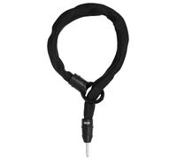 ABUS Chaîne à encastrer pour antivol de cadre IvyTex Adaptor Chain 8KS - Antivol pour vélo avec gaine antisalissure et anti-humidité - Chaîne épaisse de 8 mm - Noir, 100 cm