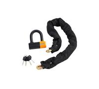 VEVOR Antivol de chaîne de vélo antivol de sécurité pour vélo 1 m 14 mm 4 clés