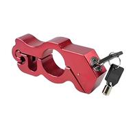 Antivol de direction moto en aluminium robuste - antivol pour vélos et scooters comprenant 2 clés Antivol Volant(CS1PC-Red)