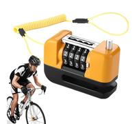 Antivol de frein de vélo - Antivol de roue de sécurité avec combinaison, engrenage de verrouillage de sécurité pour vélos, motos, vélos électriques