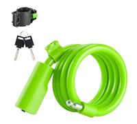 Antivol de Guidon Câble antivol Multicolore pour vélo, Fil antivol Portable pour Enfants étudiants, Mot de Passe à 5 Chiffres, VTT, vélo de Route, Cyclisme Serrure en Forme de U(Green 2 Keys)