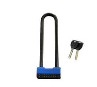 Antivol de Guidon de Moto Antivol VTT Fourche Avant U Lock Motocross étanche Porte d'entrepôt 3 Taille 2 clés en Laiton Chaine Antivol Moto(6107-3 Blue)