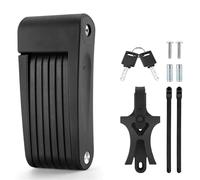 Antivol de Guidon de Moto Serrure Pliante sécurité antivol Cyclisme Route Accessoires Scooter Pliable Chaine Antivol Moto(66CM Type090B Key)