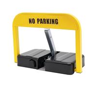 Antivol de parking de voiture avec télécommande - Pliable, étanche IP67, charge maximale 3 tonnes, portée de 15 m, jaune/noir pour parking privé, allée, commerce