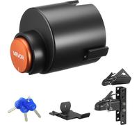 Antivol de remorque VEVOR, compatible avec les attelages à boule de 58,7 mm, antivol d'attelage avec 3 clés, résistant à la corrosion, antivol, antivol pour camping-cars, remorques, bateaux