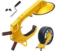 Antivol de roue VEVOR Antivol de voiture 1 pièce, pour roues de 160 à 380 mm de diamètre, antivol, antivol de remorque avec ventouse de 30 cm, antivol de parking pour voitures, camions, SUV, camping-c