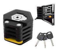 Antivol de Trottinette électrique Verrouillage de la Antivol, Antivol de Vélo,Serrure Pliable en Alliage D'aluminium (Noir)