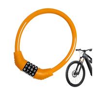 Antivol de vélo à 4 chiffres - Serrure à combinaison lourde sans clé - Dispositif de sécurité - Verrou polyvalent pour vélos électriques, scooters, motos, portes, portes, protection de portail