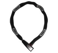 ABUS Antivol à chaîne Catena 6806K - Antivol vélo léger en acier trempé avec tube textile à la mode - Niveau de sécurité 6 - 110 cm - Noir