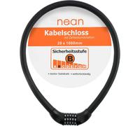 Antivol De Vélo Avec Chiffres, Serrure À Combinaison Avec Code 20 X 1000 Mm, Extra Épais, Surface Douce Au Toucher, Noir