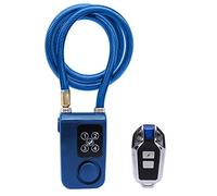 antivol de vélo électrique avec alarme sonore - Câble en acier inoxydable résistant aux coupures - Pour portail de moto, porte de vélo, chaîne antivol - Chaîne de 3 m de long