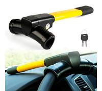 Antivol de Volant pour Voiture pour Renault Austral E-Tech Hybrid, Canne Antivol Voiture Bloque Volant, Acier Jaune Plus Visible