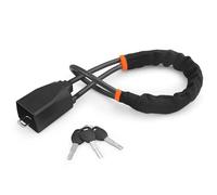 Antivol de volant voiture avec prise for ceinture sécurité, corde en acier for camion, SUV, fourgonnette, camping-car, 3 clés, dispositif antivol universel Pour Auto Petit Camping Car(Black)