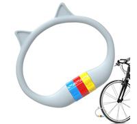 Antivol en silicone pour vélo - En forme d'oreille de chat | Cadenas antivol en silicone pour les trajets en voiture, scooter, caravane, barrière, grille, terrasse, voyage, moto, stationnement