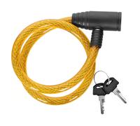 Antivol En Spirale 90cm Pour Vélo Avec 2 Clés Dunlop Jaune