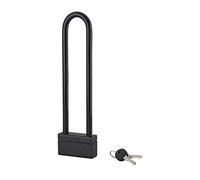 Antivol En U Acier Cémenté Gainé PVC Pour Vélo Ou Scooter - Résistant Aux Tentatives De Vol - Avec 2 Clés - Hauteur 300mm - Largeur 70mm - Ø10mm - Noir - THIRARD