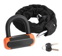 Antivol en U pour vélo électrique, VTT, scooter, sûr antivol (orange) | Pour un revêtement de surface robuste, résistant aux intempéries, durable sous la pluie et le soleil