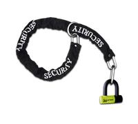 URBAN UR59120 Bloque Disque Mini U, Chaine Moto Antivol Haute Sécurité, ø13.5mm 120cm, Chaîne Antivol Acier Trempé, Boucle, Ancrage Parking, Verrouillage Scooter, Blocage Velo Electrique