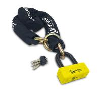 URBAN UR74120L Antivol Moto Homologué SRA, Mini U 18mm + Chaîne Haute Sécurité Acier Cémenté 13,5mm Testée contre Coupe-Boulons, Multifonction Bloque Disque + Chaîne 120cm Lasso +Polyvalente