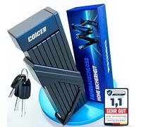 Antivol Moto, Antivol Trotinette Electrique Pliable Haute Sécurité, 115cm Cadenas Trotinette Electrique avec Support Portable et 2 Clés, Cadenas Velo Antivol Pliable en Alliages à Haute Résistance