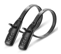 Antivol Moto Câble de Verrouillage de vélo Portable en Alliage de Zinc, Casque de Moto, Mot de Passe, sécurité antivol, Corde réglable Antivol de Guidon(2pcs-31cm-A)
