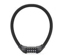 Antivol Moto Câble de Verrouillage Multicolore pour vélo, Fil antivol Portable, VTT, vélo de Route, Cyclisme Antivol de Guidon(Black 5 Password)