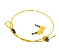 Antivol multifonction cable a cle d 4x 0.90m auvray jaune G