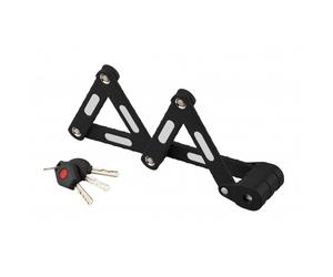 Antivol pliable - à clé réversible - pour cycles - noir - Zebra FTH THIRARD