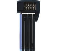 Antivol pliable ABUS Bordo Lite 6055C - avec code - serrure à combinaison extra-légère en acier spécial - niveau de sécurité ABUS 7 - 60 cm - noir/bleu