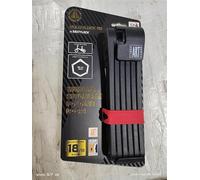 Seatylock Antivol pliable Foldylock 110 - 110 cm - Argenté / Noir-Rouge