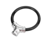 Antivol portable épais pour vélo de route, antivol robuste avec 2 clés, câble en acier résistant aux intempéries pour scooter (noir)