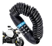 Antivol pour casque - Accessoire de sécurité antivol avec code à 4 chiffres - Câble de sécurité avec chaîne pour casques - Pour bagages, sac à dos, valise, poussette, vélo, scooter, shopping, voyages