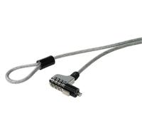 Hama Antivol à Combinaison Secure (pour Ordinateur Portable, câble de 1,8 m, diamètre de 6 mm, sans clé, avec Code) Argent