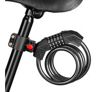 Antivol pour planche à neige, câble antivol de 1,2 m | Alarme robuste pour poussette, chaîne sécurisée enroulée à 5 chiffres, accessoires de scooter pour vélos