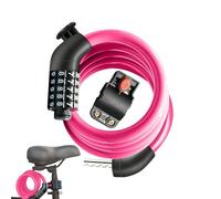 Antivol pour vélo, câble de sécurité à 5 chiffres | Antivol étanche et non coupable pour vélo, camping, école, scooter, sentier en plein air, voyage en montagne