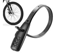 Antivol pour vélo de casque - Verrouillage du câble, sangle en acier inoxydable, accessoire antivol réglable, mécanisme de verrouillage de protection | Pour scooter skateboard armoire réfrigérateur