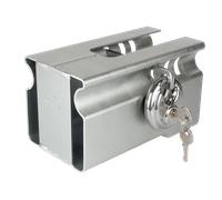 UNITRAILER - Antivol de Remorque Universel Trailer Pro-Box III - Verrou de Sécurité pour Attelage - Protection Boule pour Remorque et Caravane - Cadenas Haute Qualité
