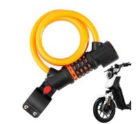 Antivol Robuste Pour Vélo - Métallique En Acier De 120 Cm/180 Cm Avec PVC Et ABS, Serrure À Combinaison Antivol De Haute Sécurité, De Mot De Passe De Feu Arrière De Scooter Rechargea