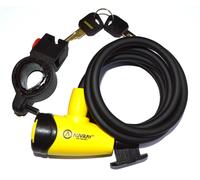 AUVRAY Cable antivol Spirale City Ã8mm 150cm avec support