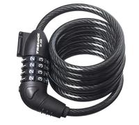 Antivol Spirale TRELOCK SK205 Câble 10x1800mm / A Code / Noir