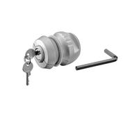 Antivol tête d'attelage EURO VANADIUM - Métal gris - 6,1 x 4,9 cm - Avec 2 clés