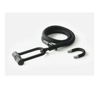 Antivol Tex-Lock Eyelet M U/X-lock 120 cm certifié Sold Secure et ART2 ( Noir )