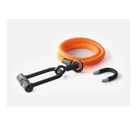 Antivol Tex-Lock Eyelet M U/X-lock 120 cm certifié Sold Secure et ART2 ( Orange )