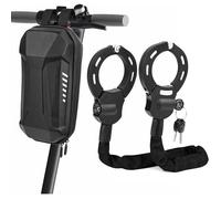 Antivol Trotinette Electrique,93CM Cadenas Trotinette Electrique Renforcé avec Clés et 3L Sac Etanche,1.46KG Noir+sac 12